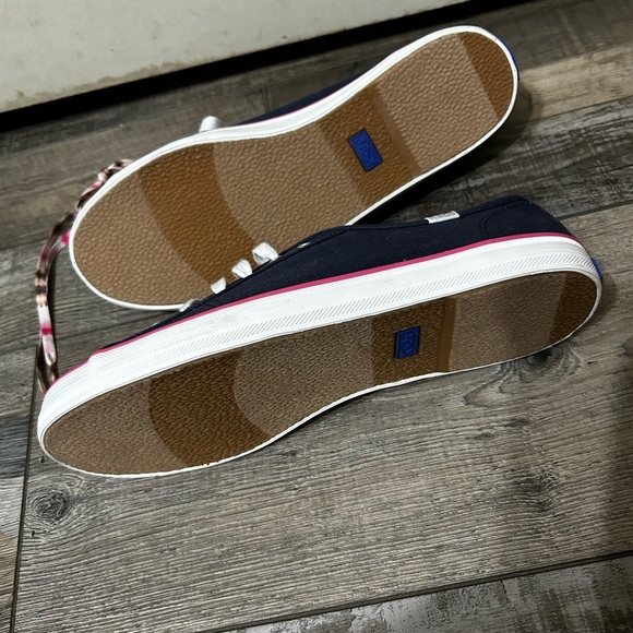Keds x Elizabeth and James collab Navy Sneakers with Pink Accents - Picture 6 of 10